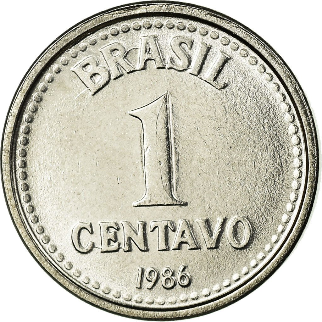 Moneta, Brasile, Centavo, 1986, SPL, Acciaio inossidabile, KM:600