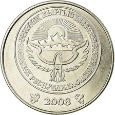 Moneta, Kirghizistan, 5 Som, 2008, Paris, SPL, Acciaio placcato nichel, KM:16