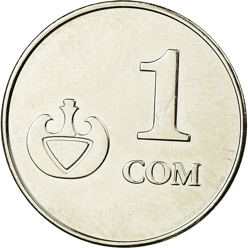 Coin, KYRGYZSTAN, Som, 2008, Paris, MS(63), Nickel plated steel, KM:14