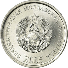 Coin, Transnistria, 10 Kopeek, 2005, MS(63), Aluminum, KM:51