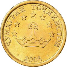 Moneta, Tagikistan, 5 Drams, 2006, St. Petersburg, SPL, Acciaio ricoperto in