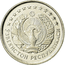 Coin, Uzbekistan, 10 Tiyin, 1994, MS(63), Nickel Clad Steel, KM:4.1