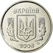 Coin, Ukraine, 2 Kopiyky, 2008, Kyiv, MS(63), Stainless Steel, KM:4b