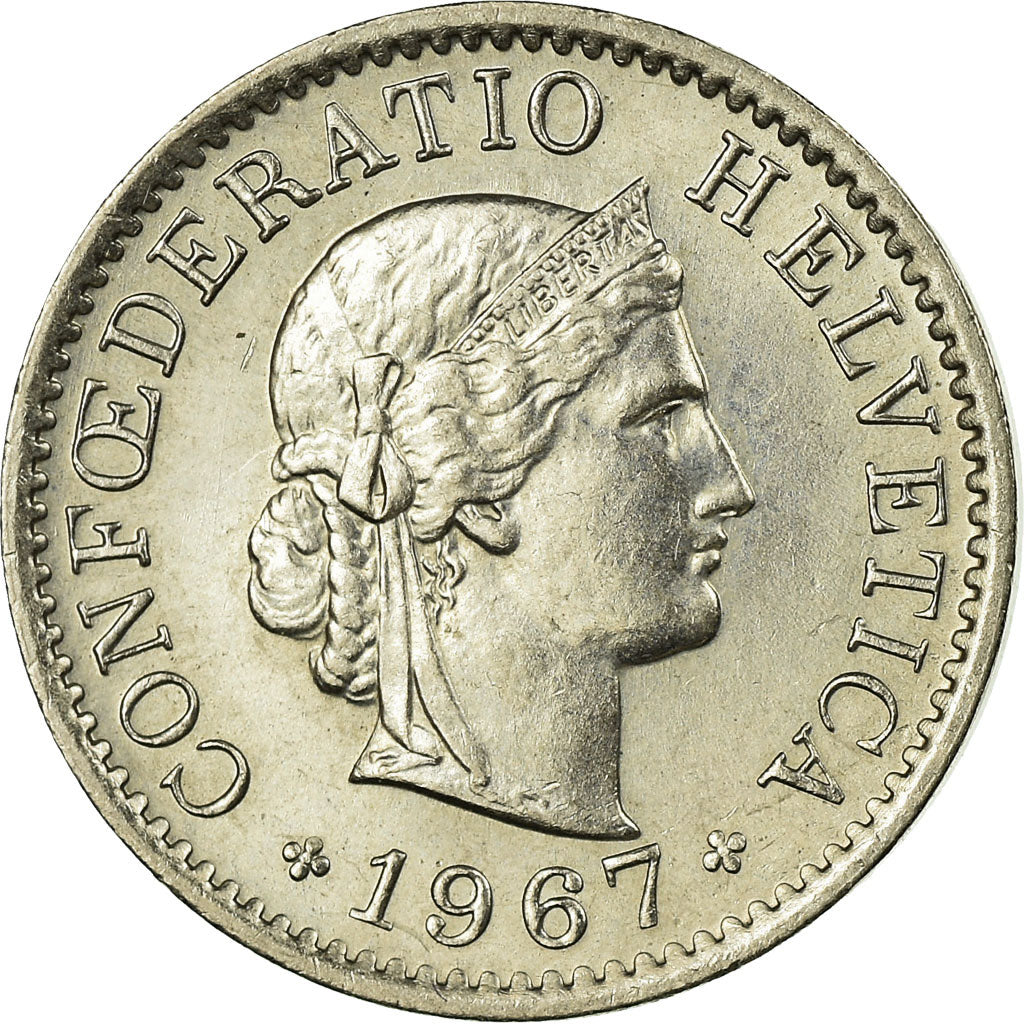 Monnaie, Suisse, 5 Rappen, 1967, Bern, SUP, Copper-nickel, KM:26