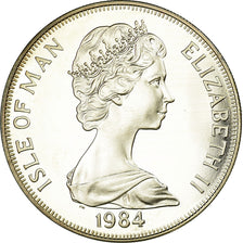 Munten, Eiland Man, Elizabeth II, Crown, 1984, Pobjoy Mint, Proof, FDC, Zilver