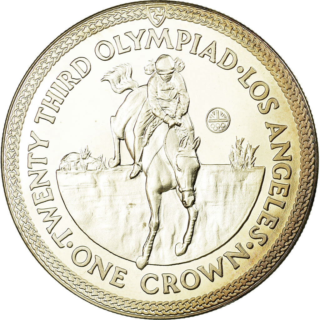 Coin, Isle of Man, Elizabeth II, Crown, 1984, Pobjoy Mint, Proof, MS(65-70)