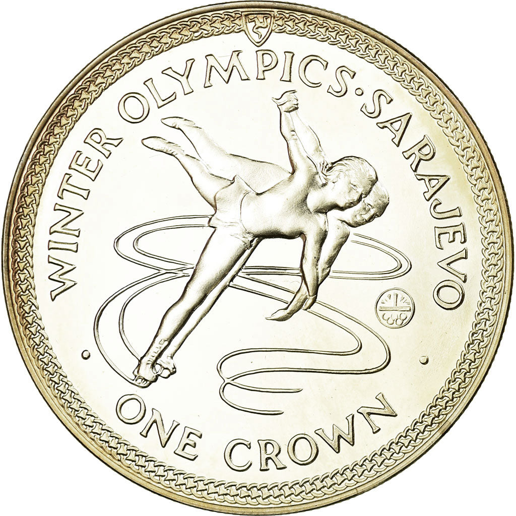 Coin, Isle of Man, Elizabeth II, Crown, 1984, Pobjoy Mint, Proof, MS(65-70)