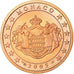 Monaco, 2 Euro Cent, 2005, BE, FDC, Copper Plated Steel, KM:168