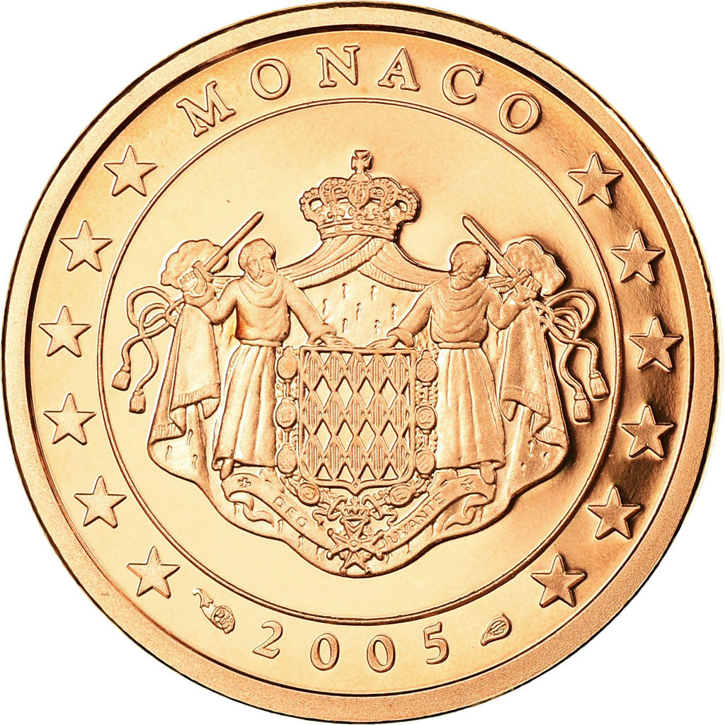 Monaco, 5 Euro Cent, 2005, BE, MS(65-70), Copper Plated Steel, KM:169