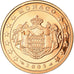 Monaco, 5 Euro Cent, 2005, BE, MS(65-70), Copper Plated Steel, KM:169