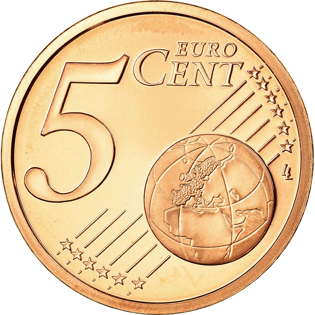 Monaco, 5 Euro Cent, 2005, BE, MS(65-70), Copper Plated Steel, KM:169