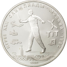 RUSSIA, 5 Roubles, 1980, KM #182, MS(63), Silver, 16.41