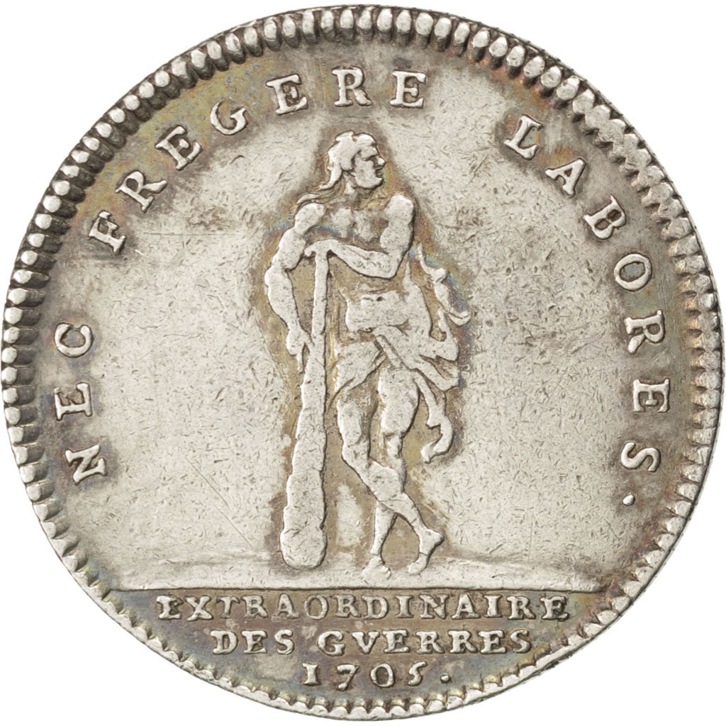 France, Royal, Token, 1705, EF(40-45), Silver, Feuardent #730, 7.47