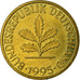 Münze, Bundesrepublik Deutschland, 10 Pfennig, 1995, Munich, S, Brass Clad
