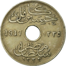 Moneta, Egitto, Hussein Kamil, 10 Milliemes, 1917/AH1335, BB, Rame-nichel