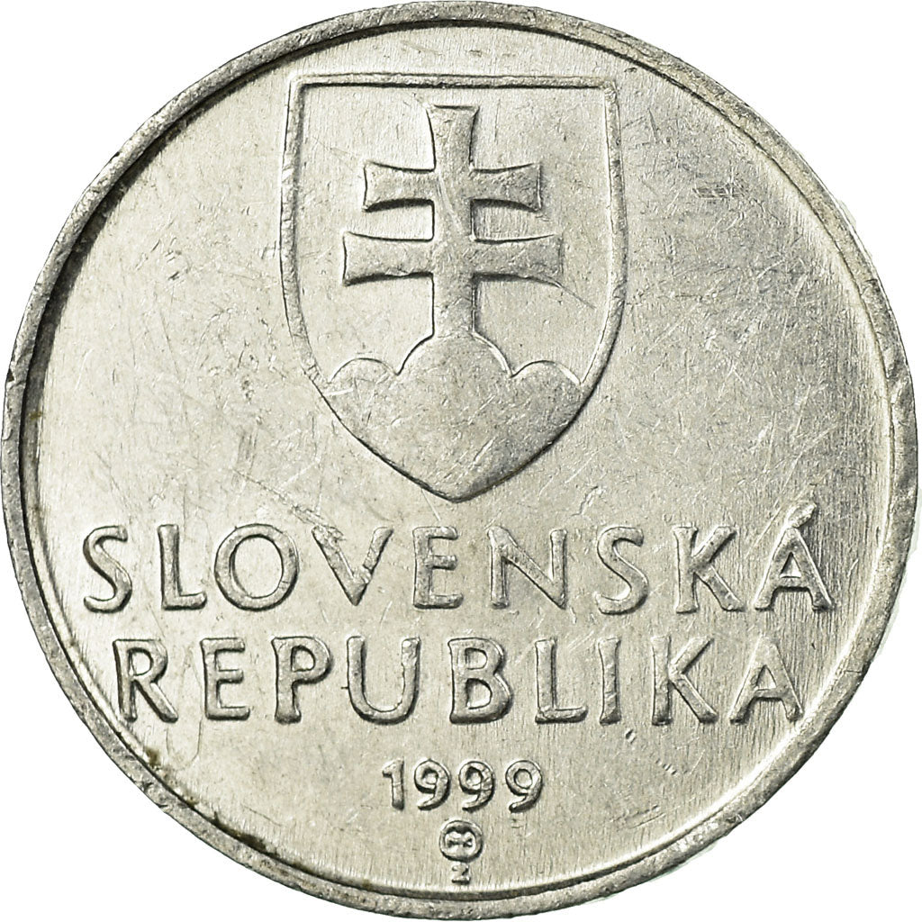 Munten, Slowakije, 10 Halierov, 1999, ZF, Aluminium, KM:17
