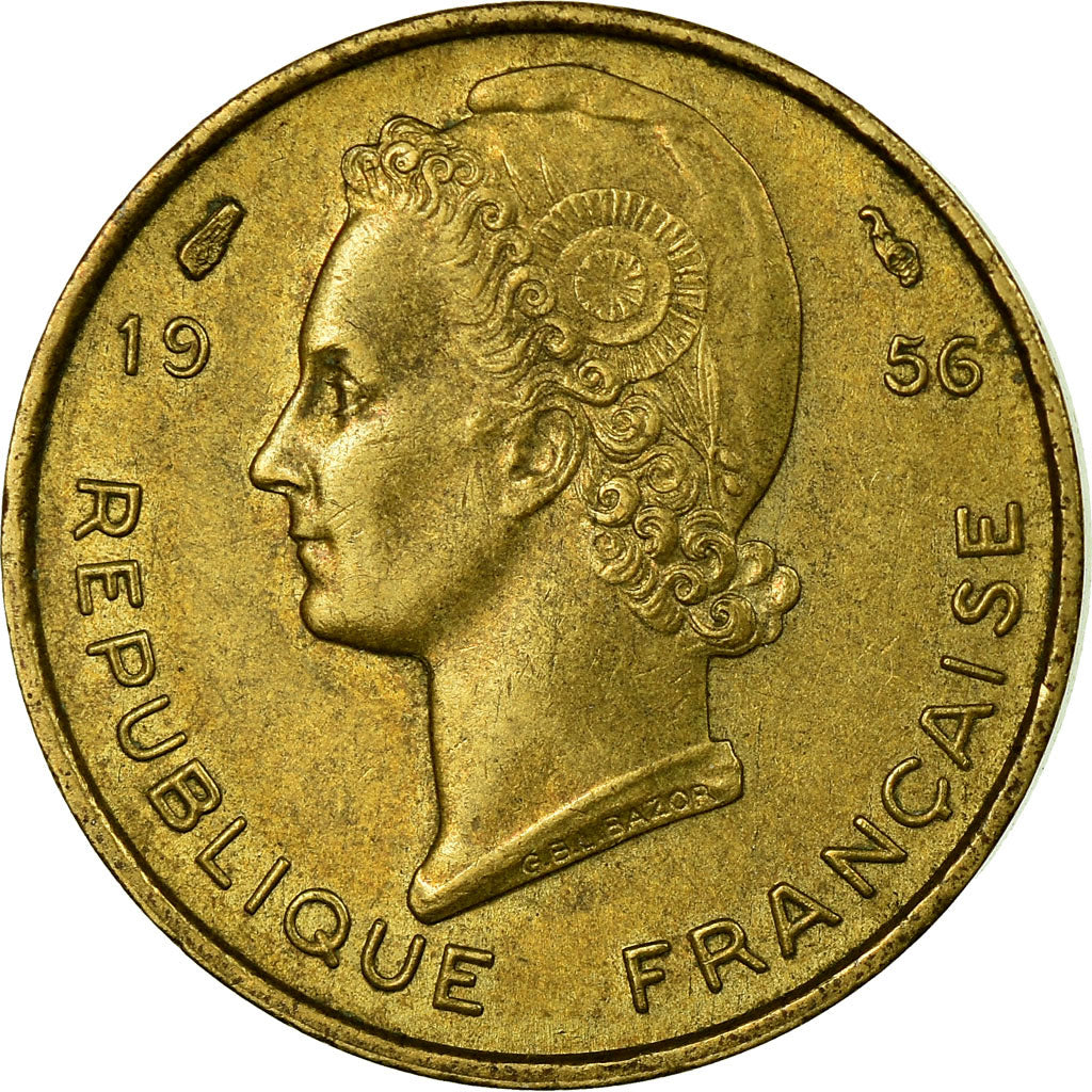 Moneta, Africa occidentale francese, 5 Francs, 1956, Paris, SPL-
