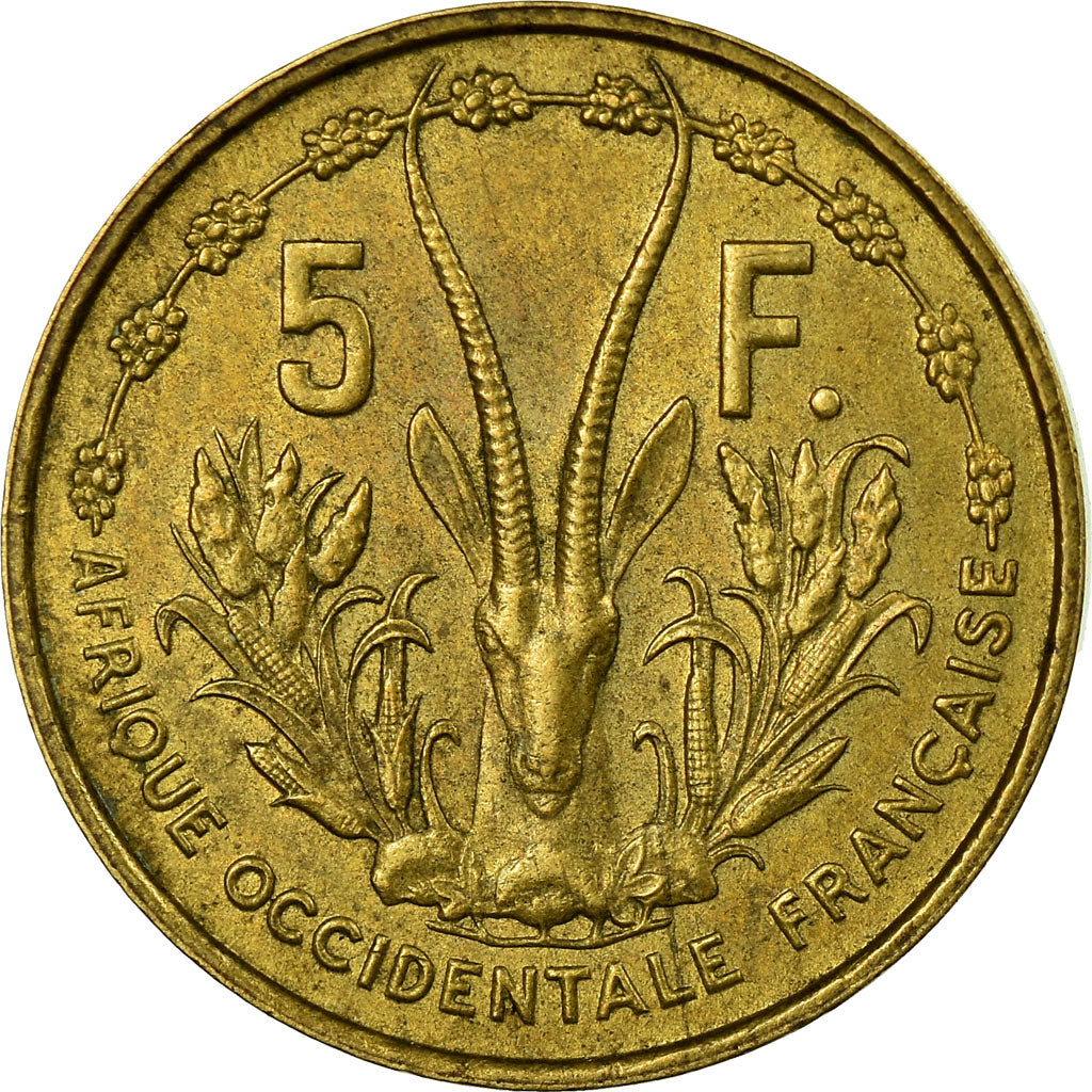 Moneta, Africa occidentale francese, 5 Francs, 1956, Paris, SPL-