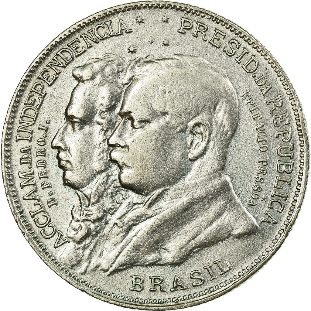 Coin, Brazil, 2000 Reis, 1922, EF(40-45), Silver, KM:523