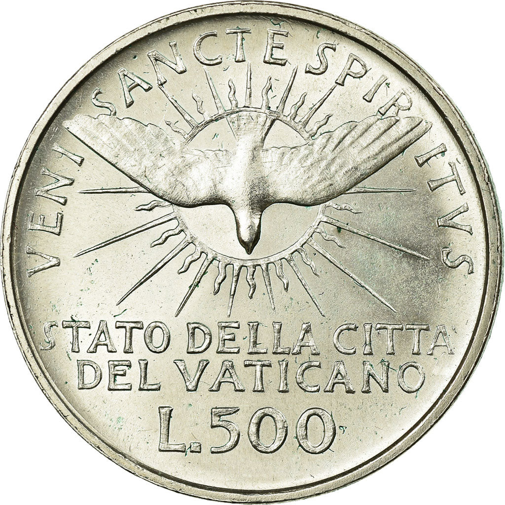 Moeda, CIDADE DO VATICANO, Sede Vacante, 500 Lire, 1963, Roma, AU(55-58), Prata