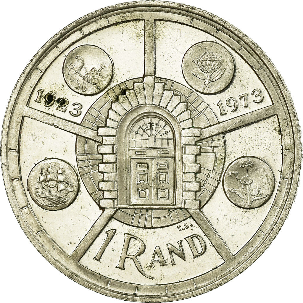 Coin, South Africa, Rand, 1974, EF(40-45), Silver, KM:89