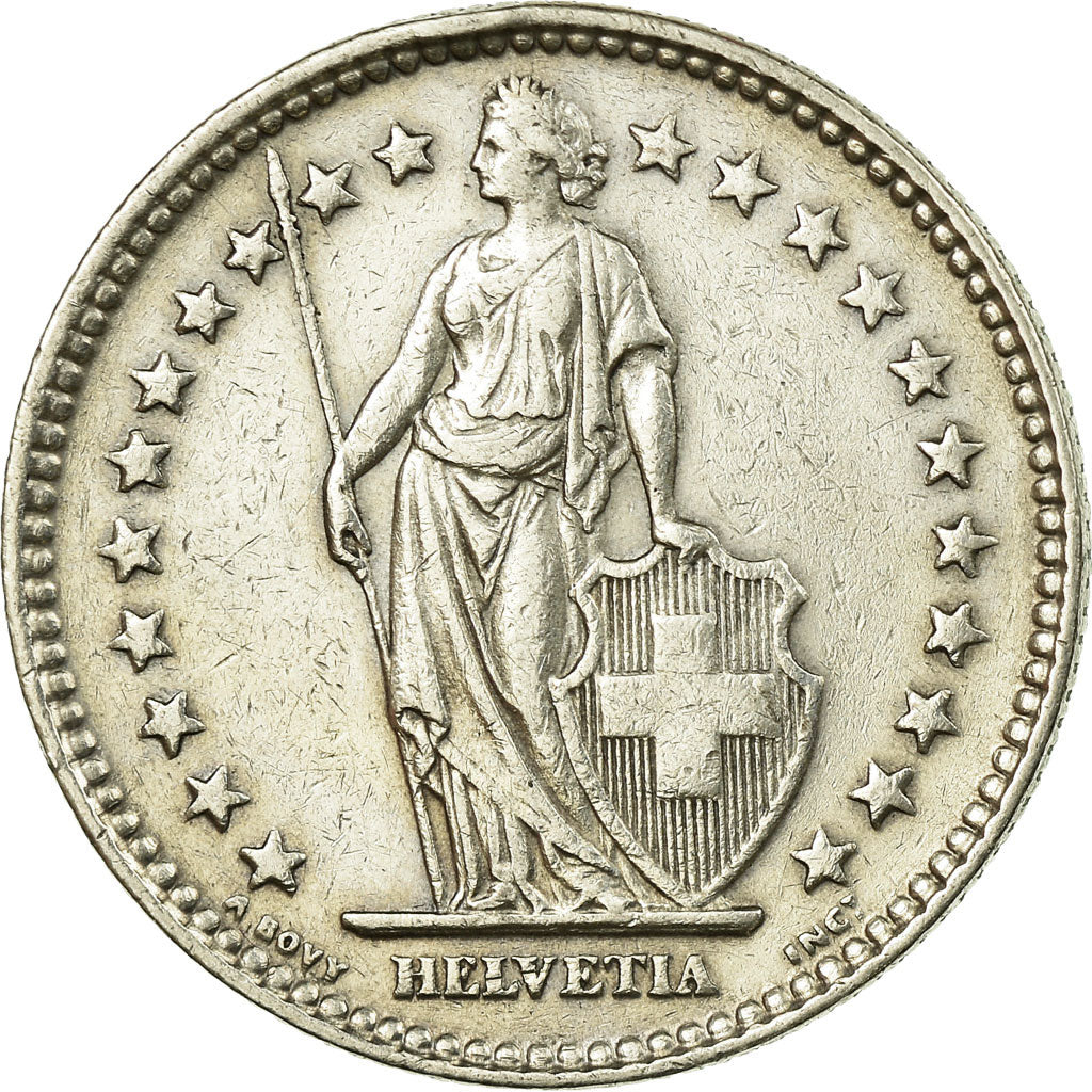 Coin, Switzerland, 2 Francs, 1937, Bern, AU(50-53), Silver, KM:21