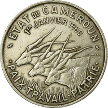 Coin, Cameroon, 50 Francs, 1960, Paris, EF(40-45), Copper-nickel, KM:13