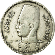 Coin, Egypt, Farouk, 10 Piastres, 1937/AH1356, British Royal Mint, EF(40-45)
