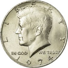 Moeda, Estados Unidos da América, Kennedy Half Dollar, Half Dollar, 1974, U.S.