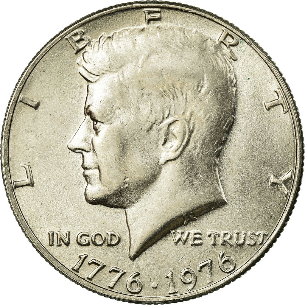 Coin, United States, Kennedy Half Dollar, Half Dollar, 1976, U.S. Mint