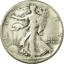 Coin, United States, Walking Liberty Half Dollar, Half Dollar, 1941, U.S. Mint