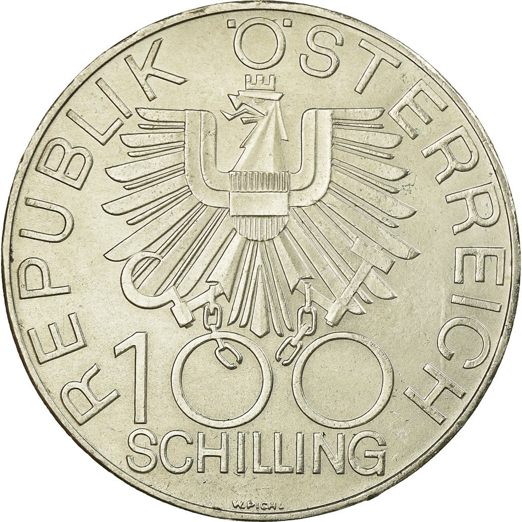 Coin, Austria, 100 Schilling, 1979, AU(55-58), Silver, KM:2943