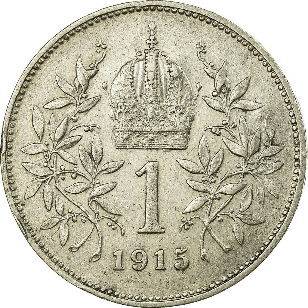 Coin, Austria, Franz Joseph I, Corona, 1915, VF(30-35), Silver, KM:2820