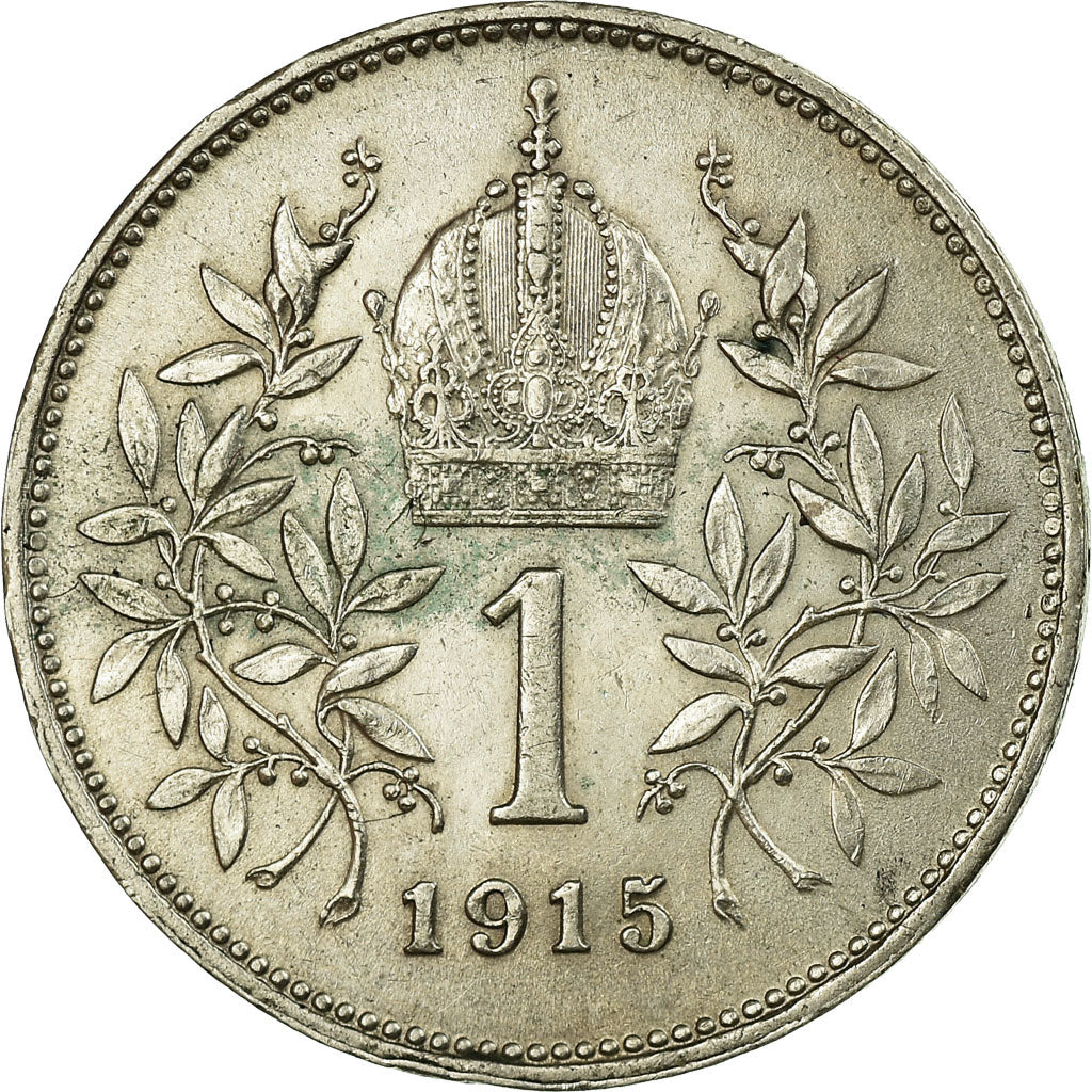 Coin, Austria, Franz Joseph I, Corona, 1915, EF(40-45), Silver, KM:2820