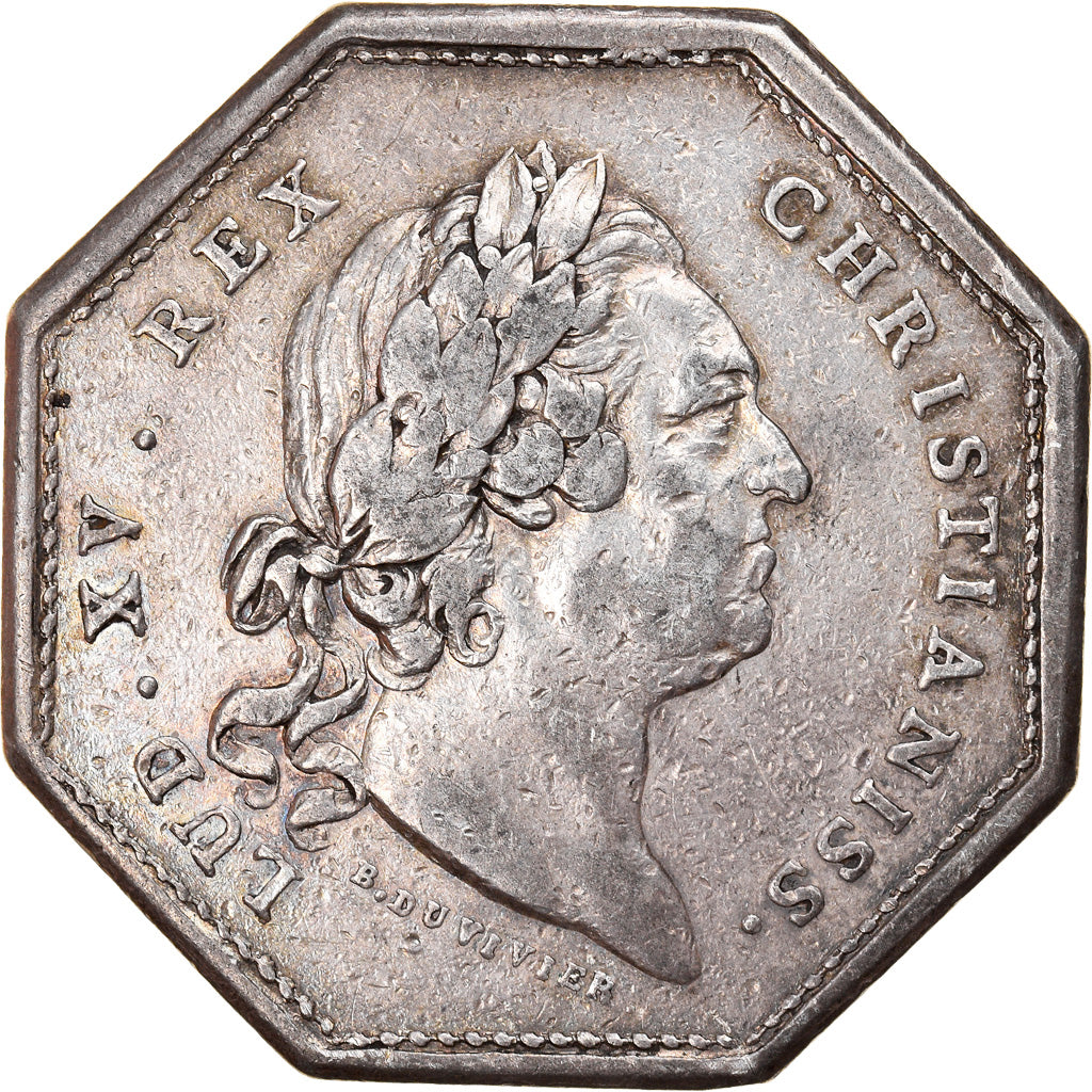 France, Jeton, Royal, Louis XV, Galères Royales, Invalides de la Marine, 1773