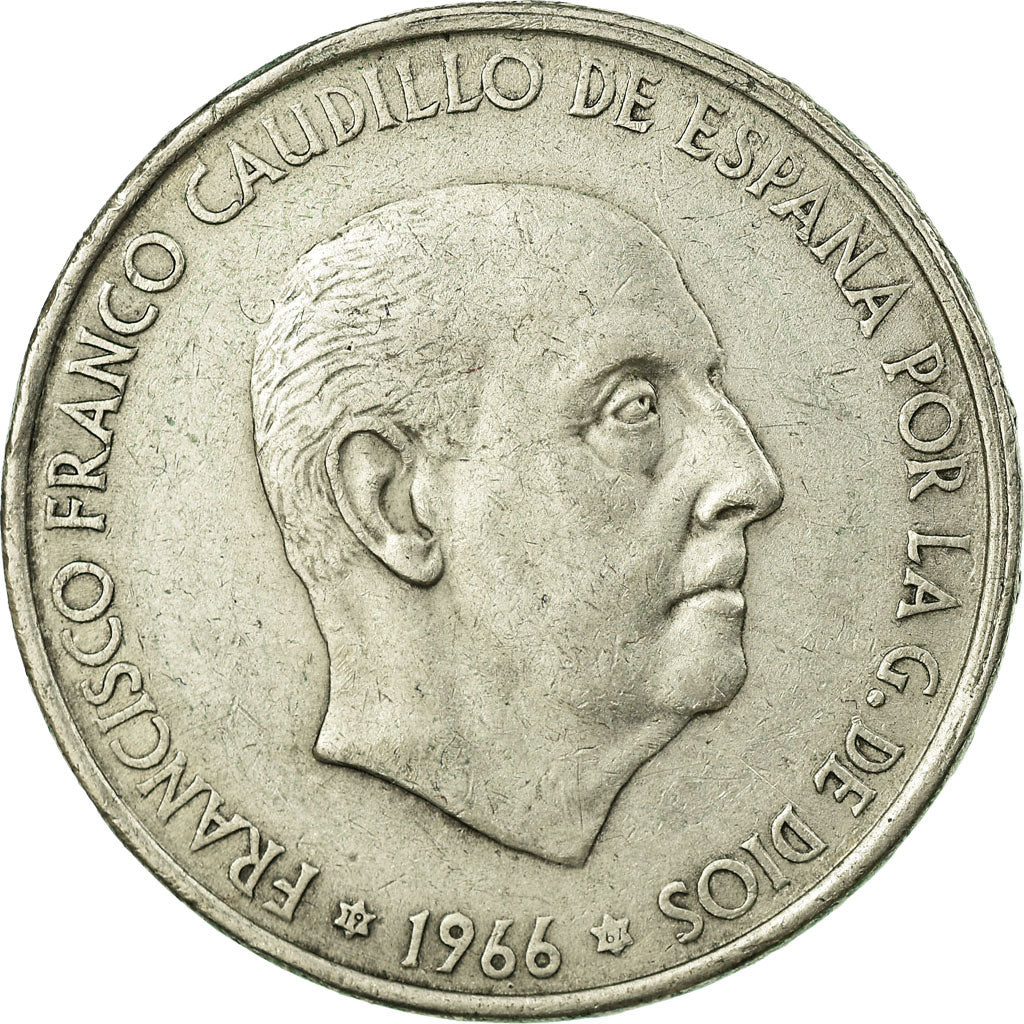 Coin, Spain, Caudillo and regent, 100 Pesetas, 1967, Madrid, EF(40-45), Silver