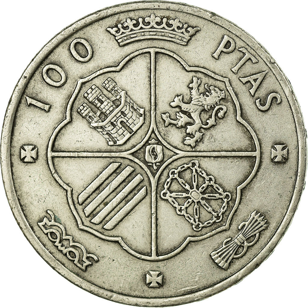 Coin, Spain, Caudillo and regent, 100 Pesetas, 1967, Madrid, EF(40-45), Silver