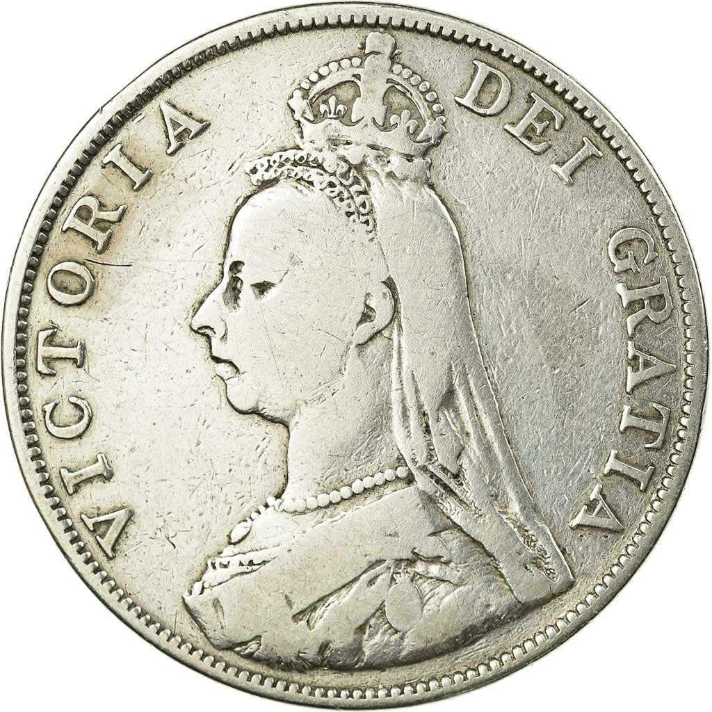 Coin, Great Britain, Victoria, Double Florin, 1889, VF(30-35), Silver, KM:763
