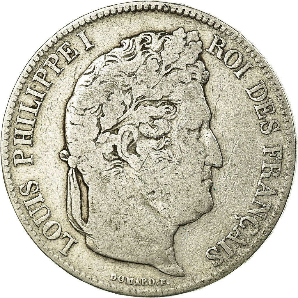 Coin, France, Louis-Philippe, 5 Francs, 1832, Rouen, VF(20-25), Silver, KM:749.2
