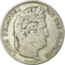Coin, France, Louis-Philippe, 5 Francs, 1832, Rouen, VF(20-25), Silver, KM:749.2