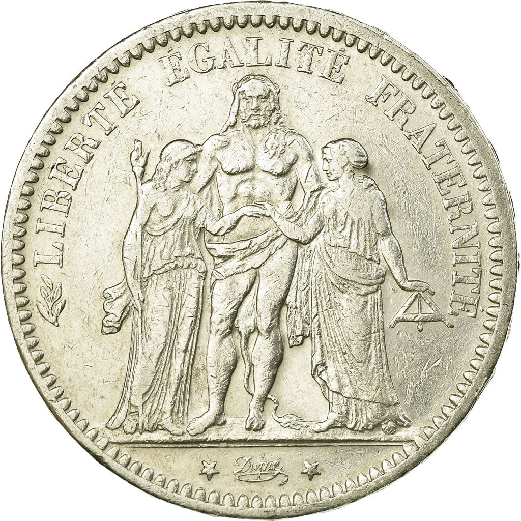 Coin, France, Hercule, 5 Francs, 1873, Paris, EF(40-45), Silver, KM:820.1