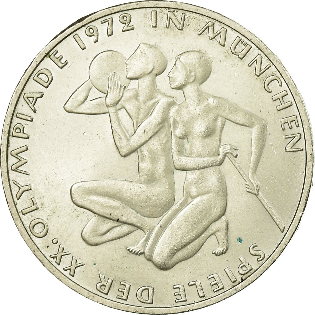 Monnaie, République fédérale allemande, 10 Mark, 1972, Hambourg, TTB+