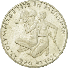 Coin, GERMANY - FEDERAL REPUBLIC, 10 Mark, 1972, Stuttgart, EF(40-45), Silver