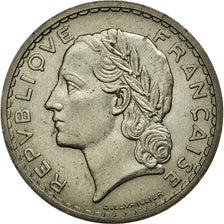 Moneta, Francia, Lavrillier, 5 Francs, 1938, SPL-, Nichel, KM:888, Gadoury:760