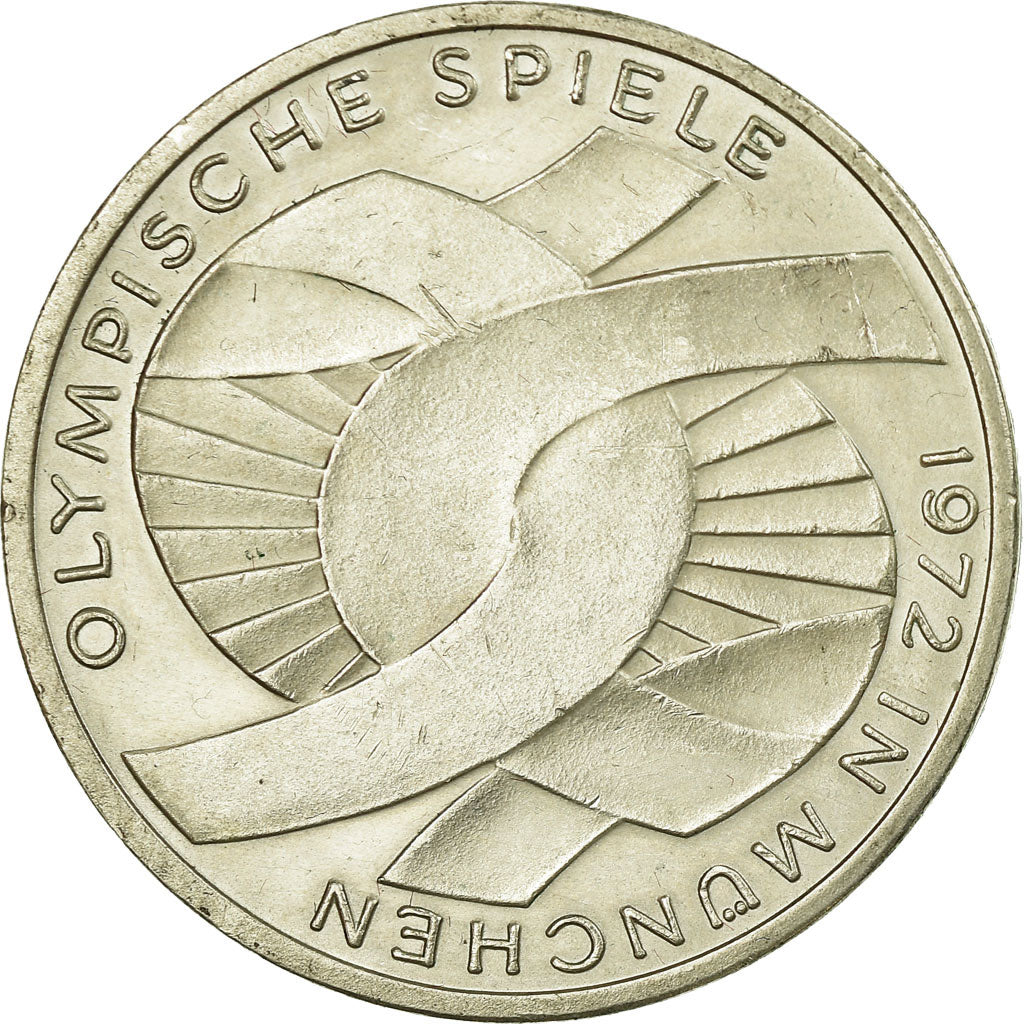 Munten, Federale Duitse Republiek, 10 Mark, 1972, Stuttgart, ZF+, Zilver, KM:131