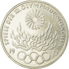 Coin, GERMANY - FEDERAL REPUBLIC, 10 Mark, 1972, Stuttgart, AU(50-53), Silver