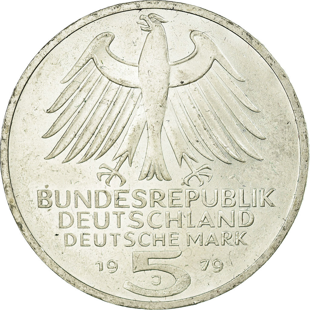 Coin, GERMANY - FEDERAL REPUBLIC, 5 Mark, 1979, Hamburg, Germany, EF(40-45)