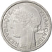 FRANCE, Morlon, Franc, 1959, KM #885a.1, MS(65-70), Aluminum, 23, Gadoury...