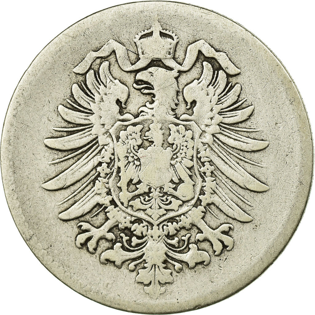 Coin, GERMANY - EMPIRE, Wilhelm I, Mark, 1875, Karlsruhe, VF(20-25), Silver