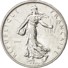 Cinquième République, 5 Francs Semeuse, 1959, Essai variété grand 5, KM E101